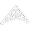 Ekena Millwork Pitch Genova Architectural Grade PVC Gable Pediment, 48"W x 20"H x 1"P (10/12) GPP048X020X100GEN - alternate 1